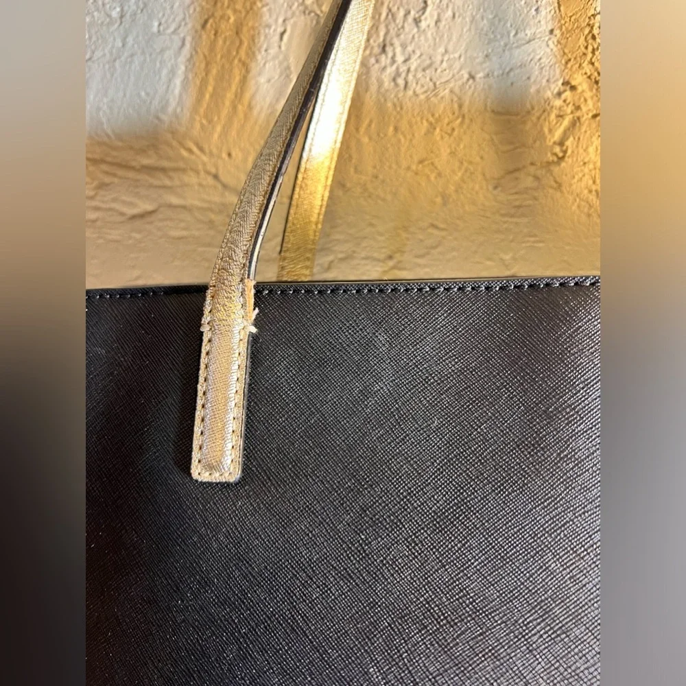 Kate Spade Black and Cream Tote Bag - GUC Rehab - See Callouts - Picture 9 of 16